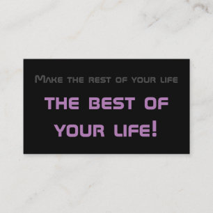 Tarjeta De Visita Cifras motivacionales mínimas para la salud mental