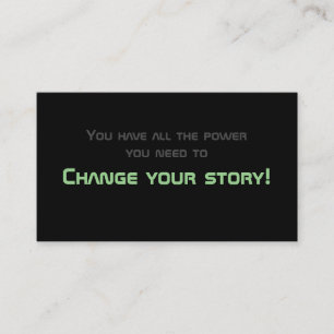 Tarjeta De Visita Cifras motivacionales mínimas para la salud mental