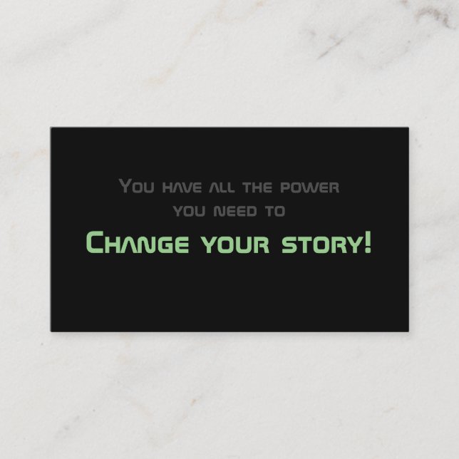 Tarjeta De Visita Cifras motivacionales mínimas para la salud mental (Anverso)