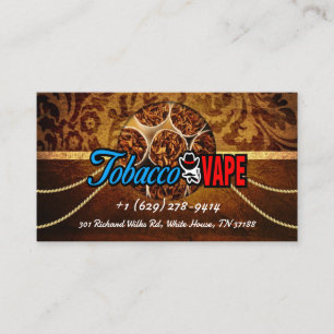 Tarjeta De Visita Cigar Shop Vintage Business Card_personalizado 2