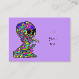 Tarjeta De Visita Cigarrillo de VanGogh para fumar el cráneo de Cala