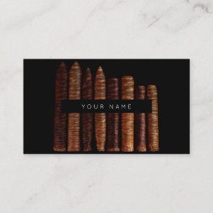 Tarjeta De Visita Cigarros Habana Vip Cubano Negro