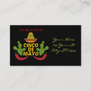 Tarjeta De Visita Cinco de Mayo Thunder_Cove