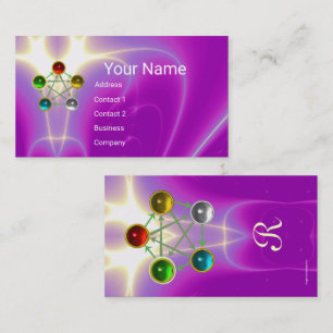 TARJETA DE VISITA CINCO ELEMENTOS CHINOS ENERGÍA ESPIRITUAL FENG SHU