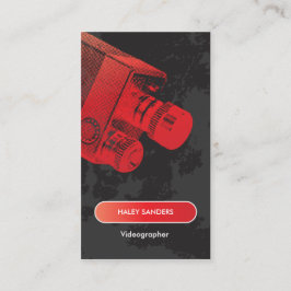 Tarjeta De Visita Cineasta del profesional de los medios