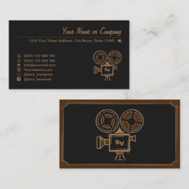 Tarjeta De Visita Cineasta, productor de películas, director, actor.