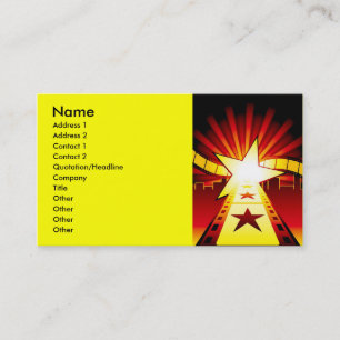 Tarjeta De Visita CINEMA7, Nombre, Dirección 1, Dirección 2, Conta