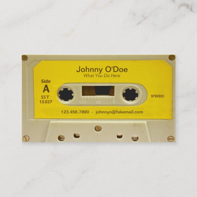 Tarjeta De Visita Cinta amarilla (Anverso)