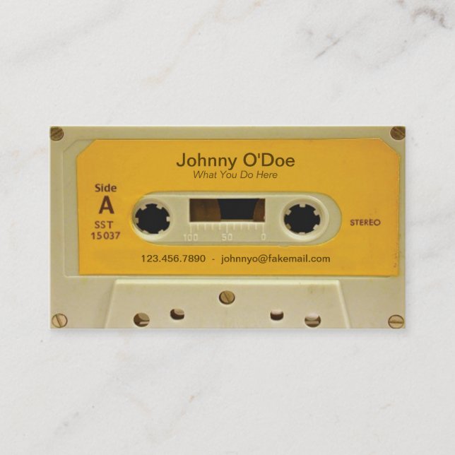 Tarjeta De Visita Cinta anaranjada (Anverso)