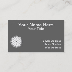 Tarjeta De Visita Cinta blanca de flores por Kenneth Yoncich