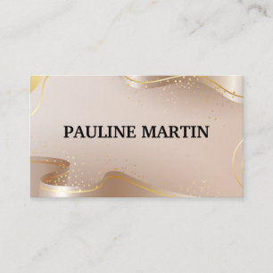 Tarjeta De Visita Cinta de oro de Fancy   Lujo