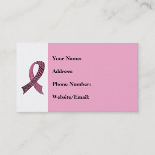 Tarjeta De Visita Cinta de sensibilización Cualquier combinación d