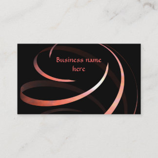 Tarjeta De Visita Cinta espiral elegante