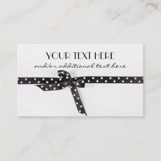 Tarjeta De Visita Cinta negra y blanca