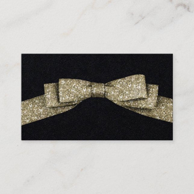 Tarjeta De Visita Cinta simple del falso purpurina (Anverso)