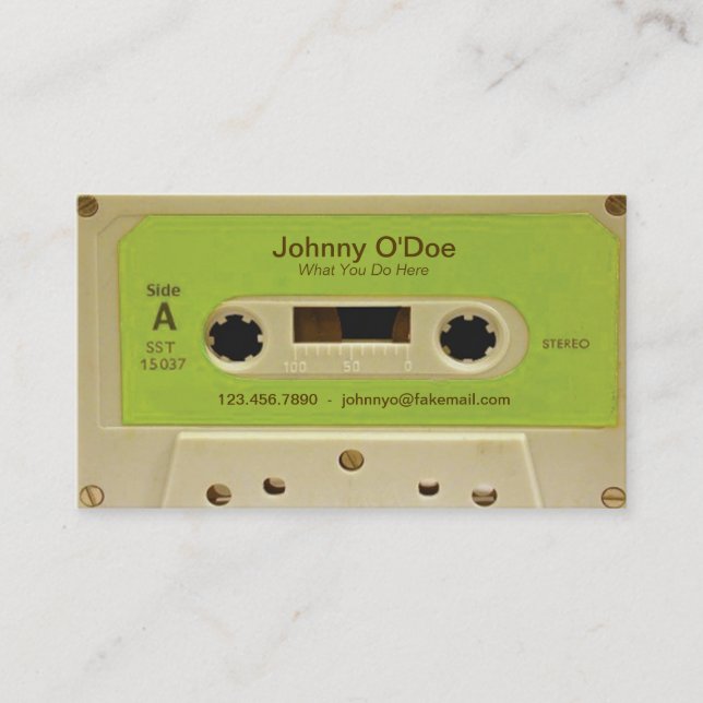 Tarjeta De Visita Cinta verde (Anverso)