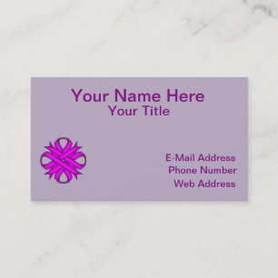 Tarjeta De Visita Cinta violeta de Kenneth Yoncich