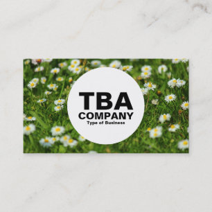 Tarjeta De Visita Circle - Daisy Meadow