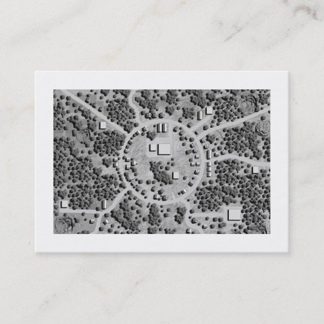 Tarjeta De Visita Circleville, mini ilustración (Anverso)