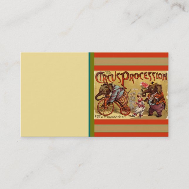 Tarjeta De Visita Circo (Anverso)