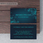 Tarjeta De Visita Circuito azul turquesa verde brillante y negro per<br><div class="desc">Mejore su presencia profesional con nuestras tarjetas de personalizado monogramadas, diseñadas específicamente para profesionales de la tecnología. Combinando estilos lindos, sencillos, elegantes y modernos, estas tarjetas de moda le hacen el regalo personalizado perfecto. Para desarrolladores de software, desarrolladores web, consultores de TI, ingenieros de red, expertos en ciberseguridad, científicos de...</div>