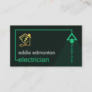 Tarjeta De Visita Circuito de lámpara eléctrica simple