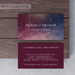 Tarjeta De Visita Circuito de partículas azules rojas maroon persona<br><div class="desc">Mejore su presencia profesional con nuestras tarjetas de personalizado monogramadas, diseñadas específicamente para profesionales de la tecnología. Combinando estilos lindos, sencillos, elegantes y modernos, estas tarjetas de moda le hacen el regalo personalizado perfecto. Para desarrolladores de software, desarrolladores web, consultores de TI, ingenieros de red, expertos en ciberseguridad, científicos de...</div>
