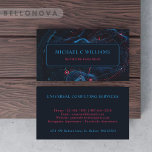 Tarjeta De Visita Circuito rojo azul de la Marina Oscura personaliza<br><div class="desc">Mejore su presencia profesional con nuestras tarjetas de personalizado monogramadas, diseñadas específicamente para profesionales de la tecnología. Combinando estilos lindos, sencillos, elegantes y modernos, estas tarjetas de moda le hacen el regalo personalizado perfecto. Para desarrolladores de software, desarrolladores web, consultores de TI, ingenieros de red, expertos en ciberseguridad, científicos de...</div>