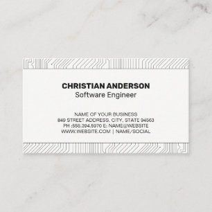 Tarjeta De Visita Circuitos   Programación de software