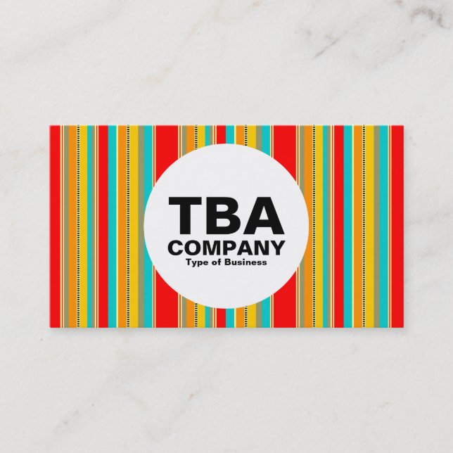 Tarjeta De Visita Círculo - 091214 Franja vertical (Anverso)