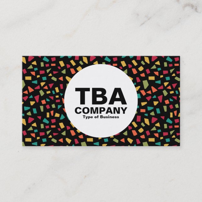 Tarjeta De Visita Círculo - Acciones - Colores 02 (Anverso)