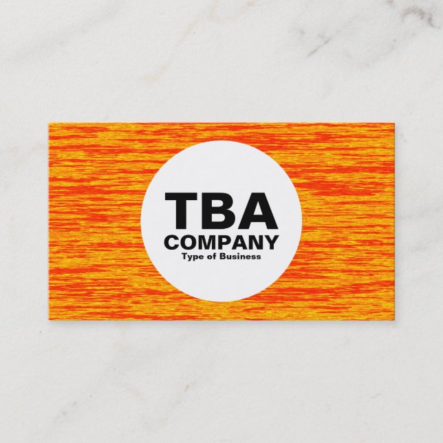 Tarjeta De Visita Círculo - Agua de Fuego (Anverso)