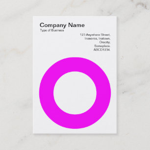 Tarjeta De Visita Círculo agudo - Magenta