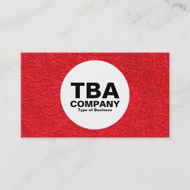 Tarjeta De Visita Círculo - Alfombra 01 (Anverso)