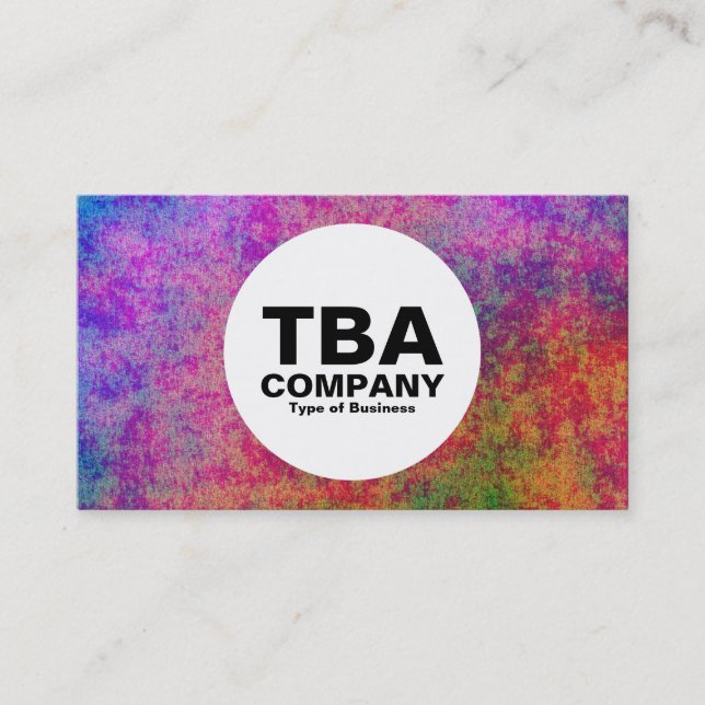 Tarjeta De Visita Círculo - Bajo el mar (Anverso)