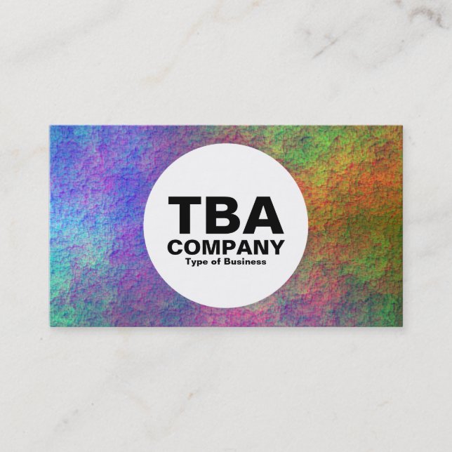 Tarjeta De Visita Círculo - Bajo el mar 02 (Anverso)