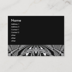 Tarjeta De Visita círculo blanco y negro