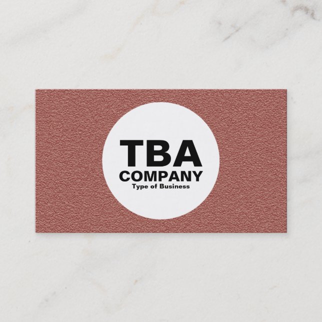 Tarjeta De Visita Círculo - Brick (Anverso)