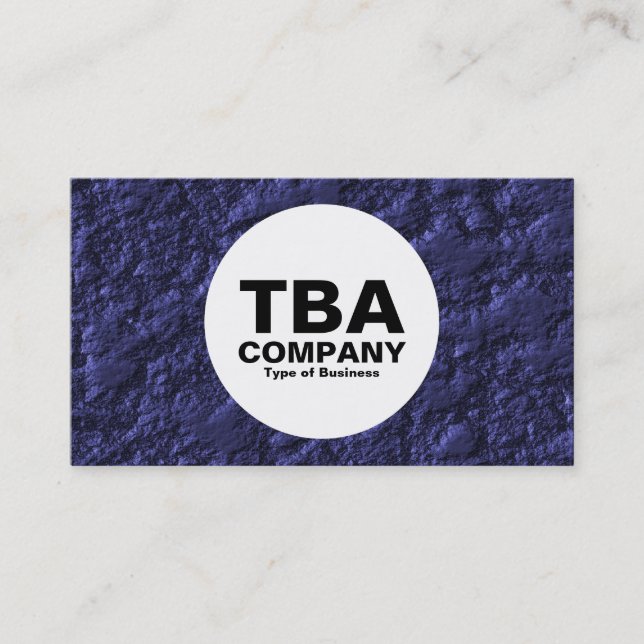 Tarjeta De Visita Círculo - Carbón (Anverso)