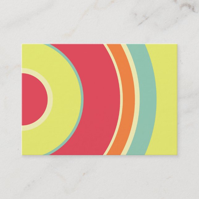 Tarjeta De Visita Círculo colorido 01 (Anverso)