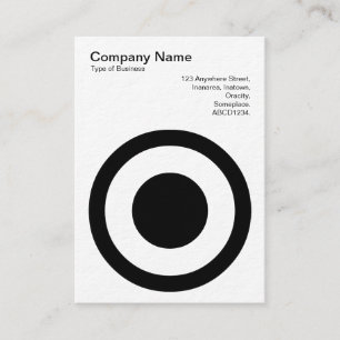 Tarjeta De Visita Círculo con punto central II
