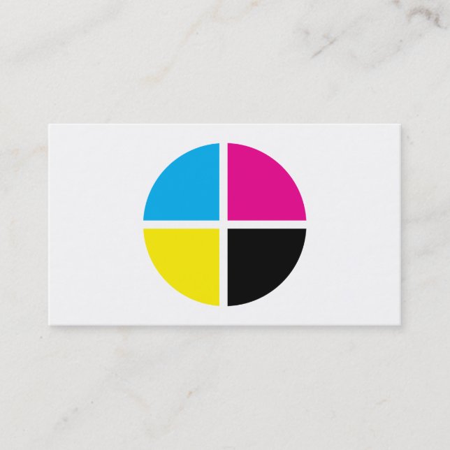 Tarjeta De Visita círculo de cmyk (Anverso)