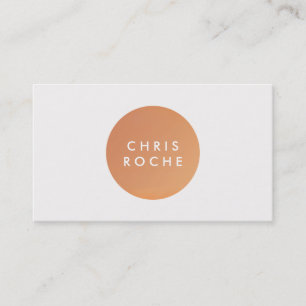 Tarjeta De Visita Círculo de cobre simple de diseño moderno de Guay