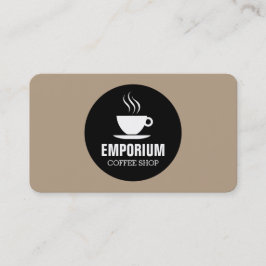 Tarjeta De Visita Círculo de la copa de café - Café b69f85