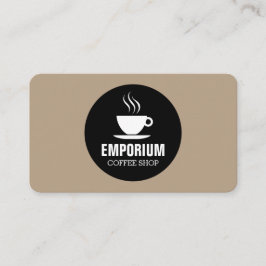 Tarjeta De Visita Círculo de la copa de café - Café b69f85