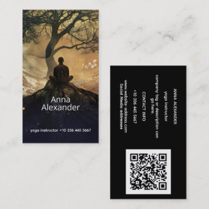 Tarjeta De Visita Círculo de Llegada Diseño Espiritual Simbólico