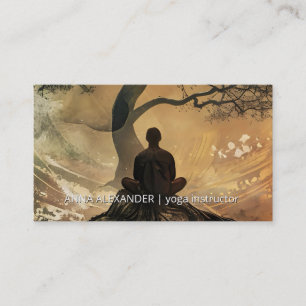 Tarjeta De Visita Círculo de Llegada Diseño Espiritual Simbólico