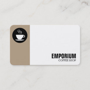Tarjeta De Visita Círculo de margen - Café b69f85
