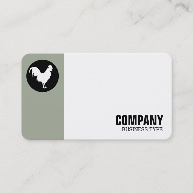 Tarjeta De Visita Círculo de Margen - Cockerel - Sabio del Desierto (Anverso)