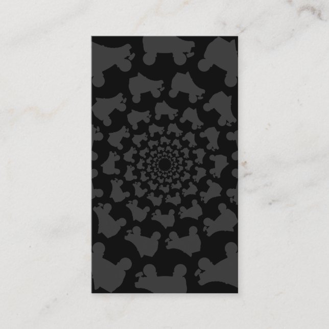 Tarjeta De Visita círculo de patinaje (Anverso)